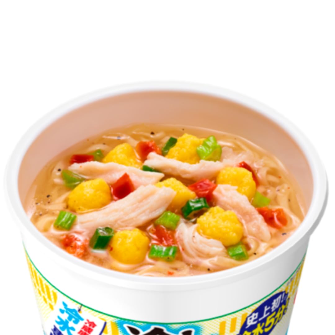 日清 冷しカップヌードル ピリ辛キムチ味　鶏塩レモン味　各20個　40個 Amazon.co.jp: 【セット買い】冷しカップヌードル ピリ辛キムチ味・鶏